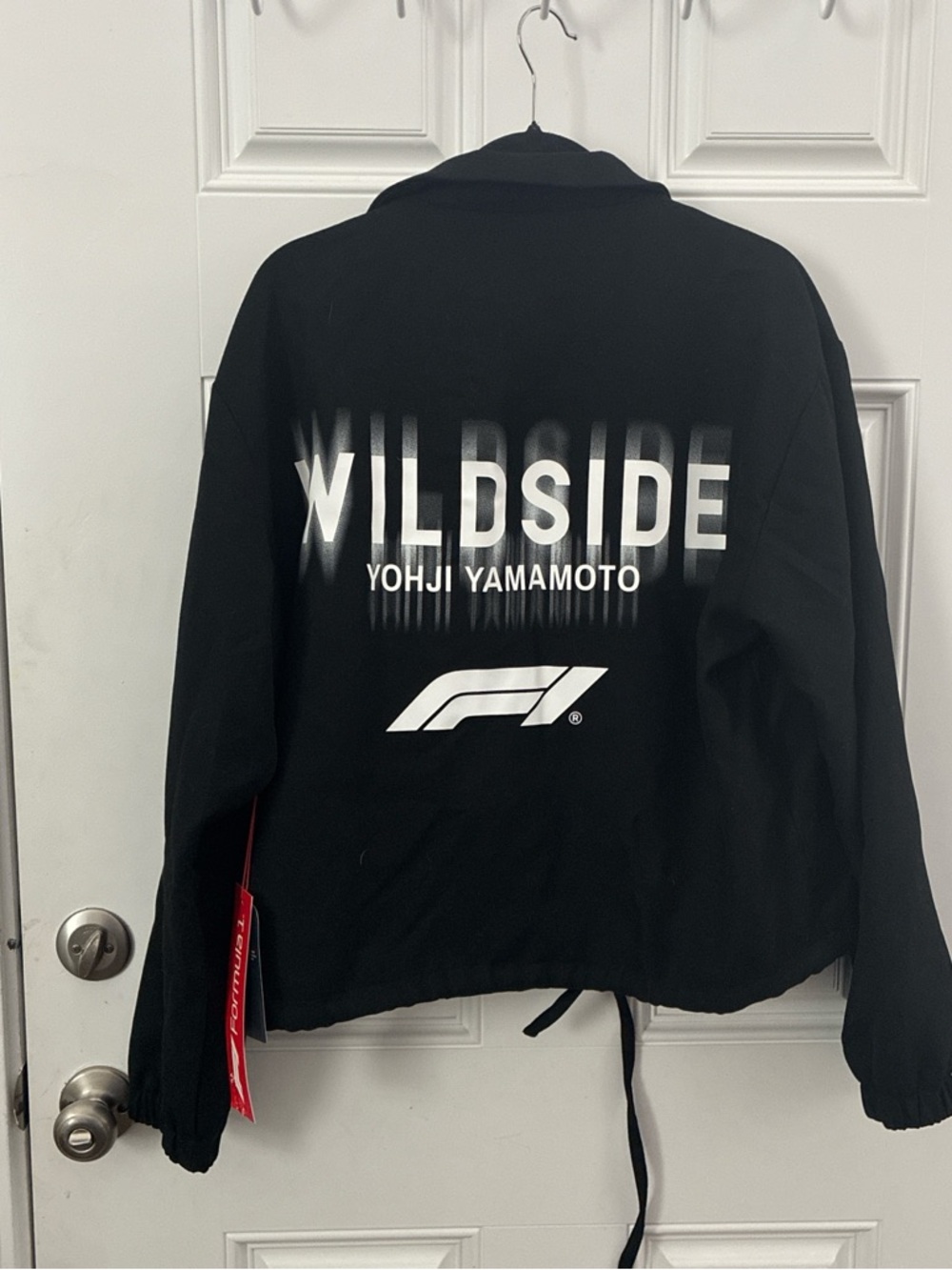 NWT Yohji Yamamoto WILDSIDE Black Graphic Jacket size Small F1 Series